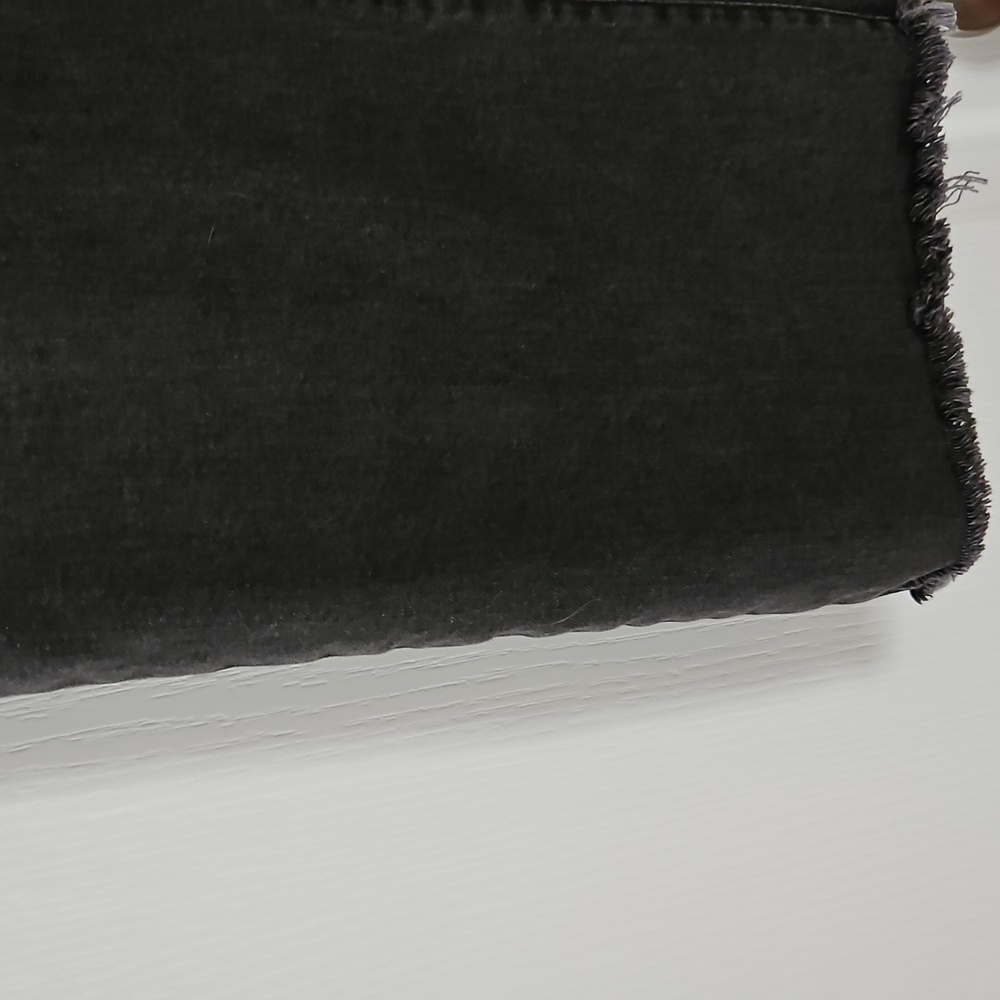 FRAME Le Jane Crop Denim Jeans Obsidian Black Gray Size 31 - Picture 7 of 17
